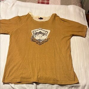 Buffalo David Bitton Brown Short Sleeve Tee with Graphic Design